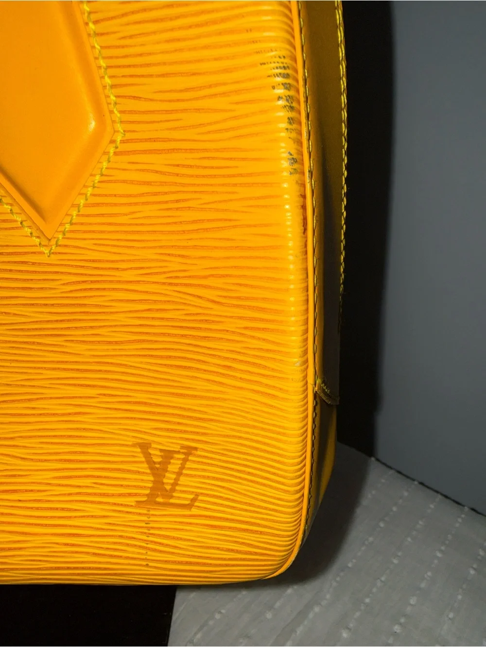 Louis Vuitton Yellow Epi Leather Satchel